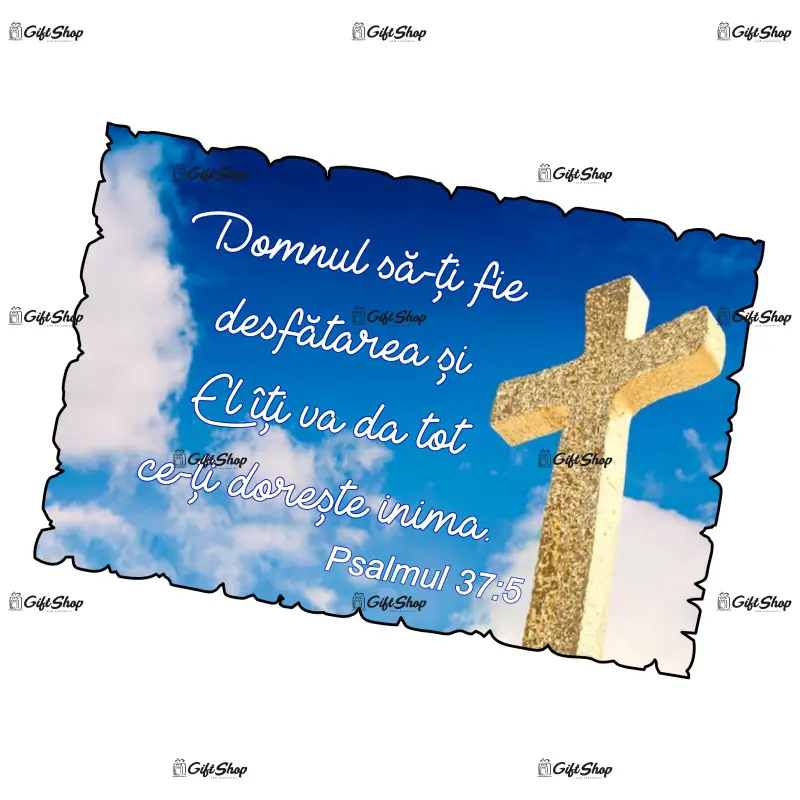 Psalmi 37:5, magnet frigider mgs049